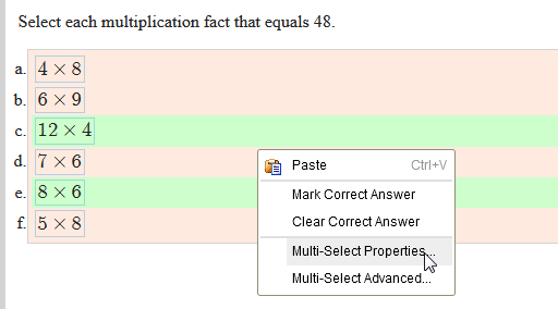 multi-select properties