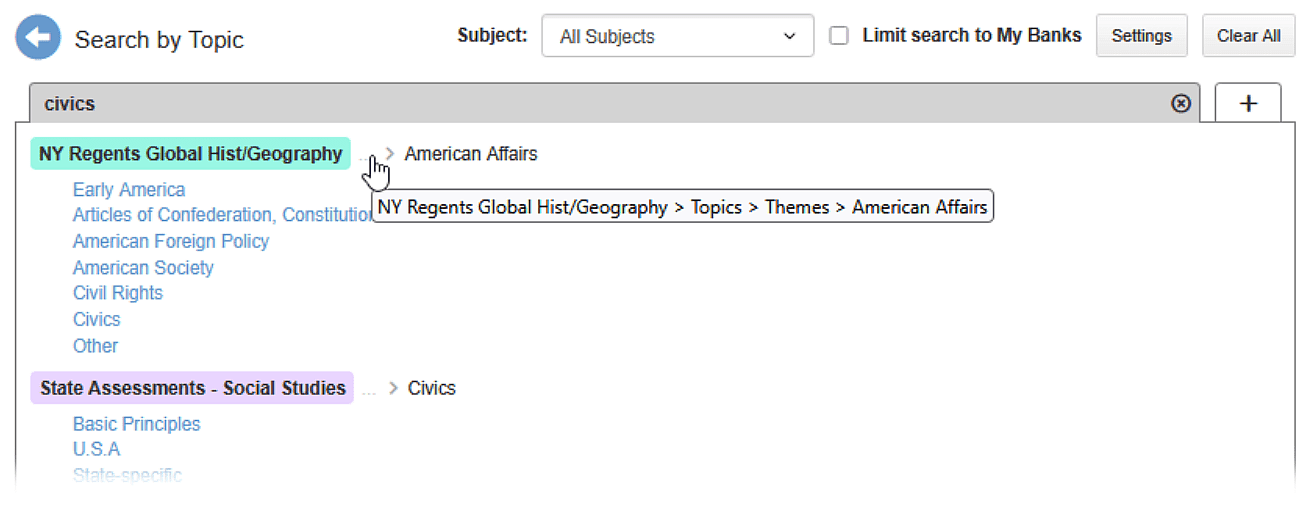 search context hover